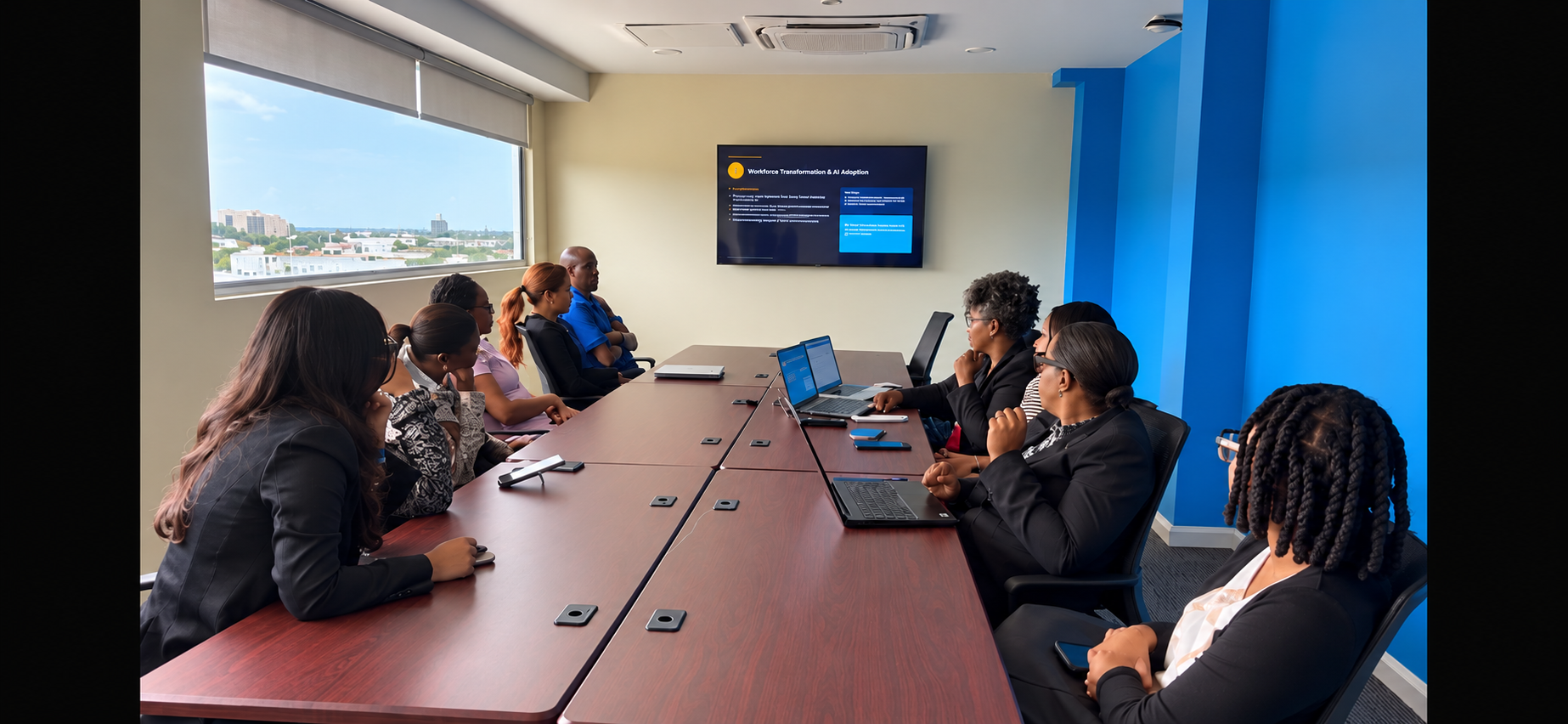 Resa Gooding leading a workforce transformation and AI adoption session